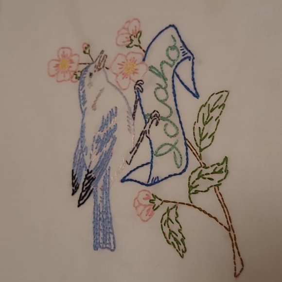 Vintage Hand Stitched Idaho State Bird & Flower - Picture 10 of 16